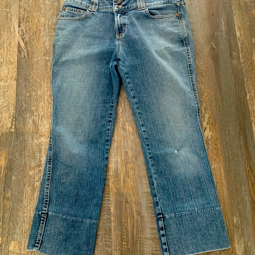 Gap cropped low rise jeans